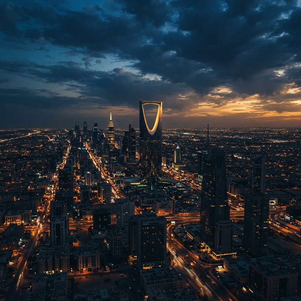 Riyadh skyline representing digital transformation in KSA
